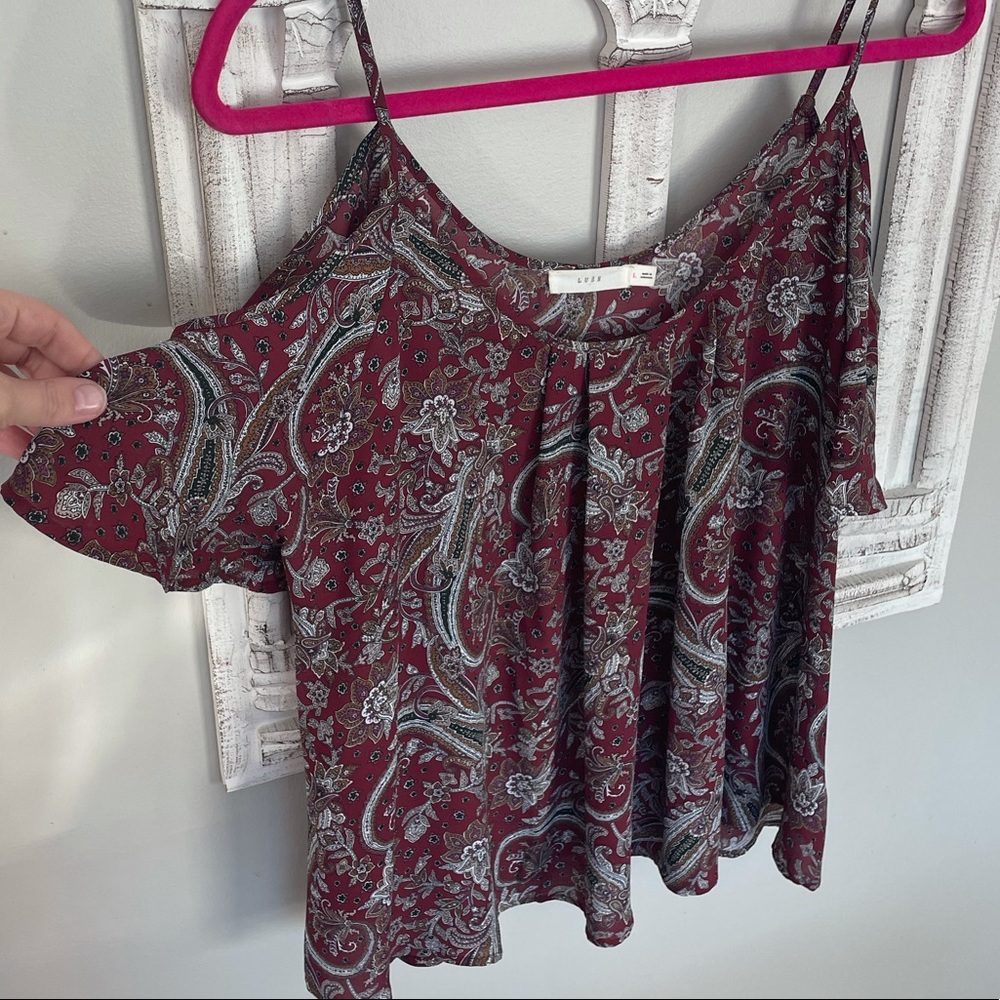 Lush off the shoulder top